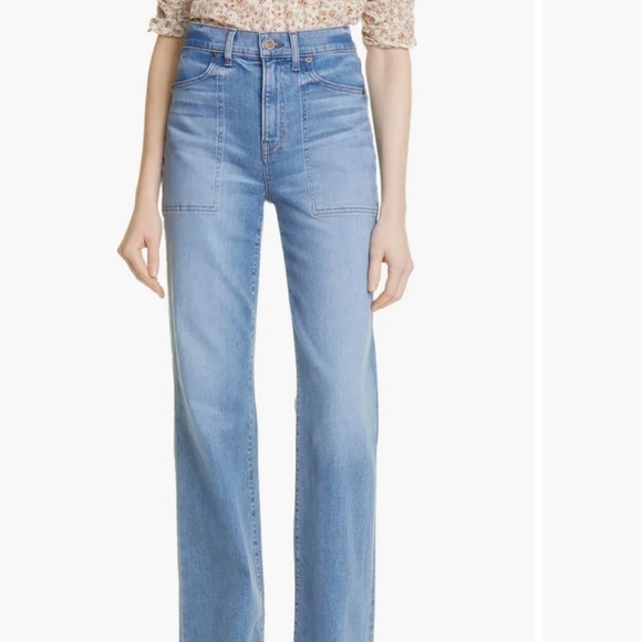 Veronica Beard Denim - Veronica Beard Crosbie Wide Leg Jeans in Amethyst